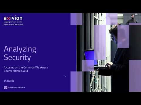 Analysing Security focussing on the Common Weakness Enumeration CWE {On-demand webinar}