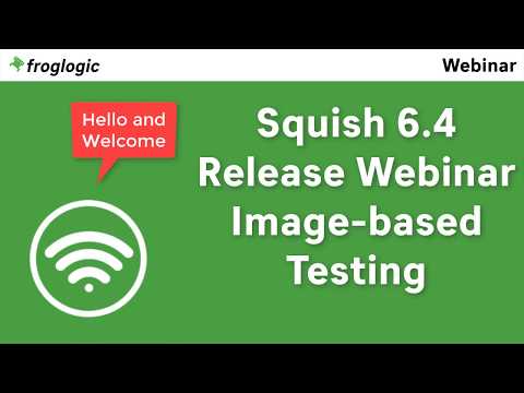 The Image-based Testing Feature | Release Webinar | Squish GUI Test Automation Tool