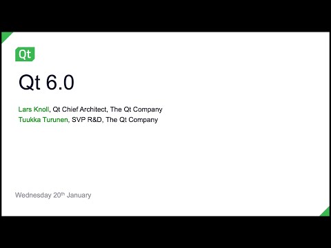 Qt 6.0アップデート